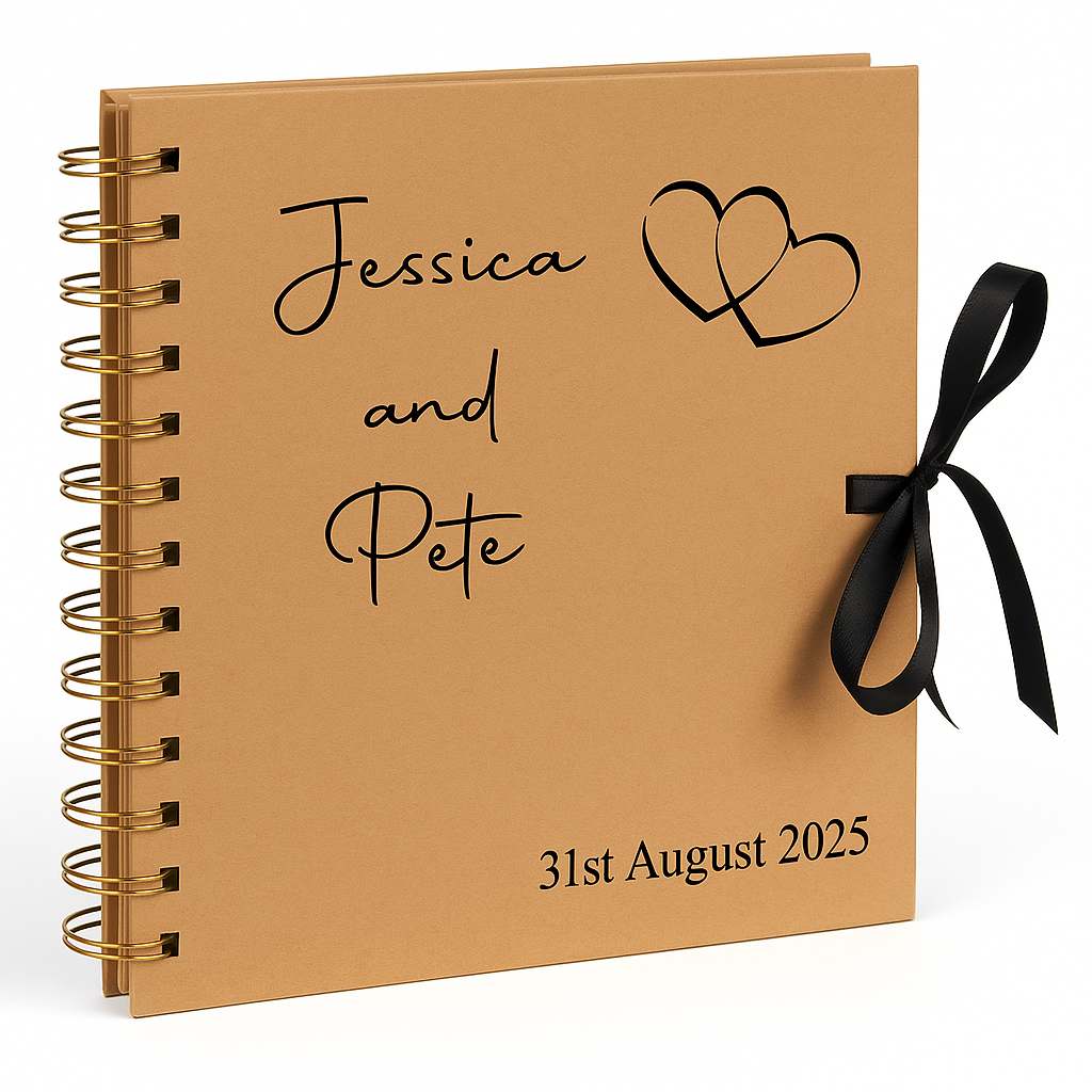 8” Kraft Wedding Scrapbook – The Perfect Keepsake for Your Special Day