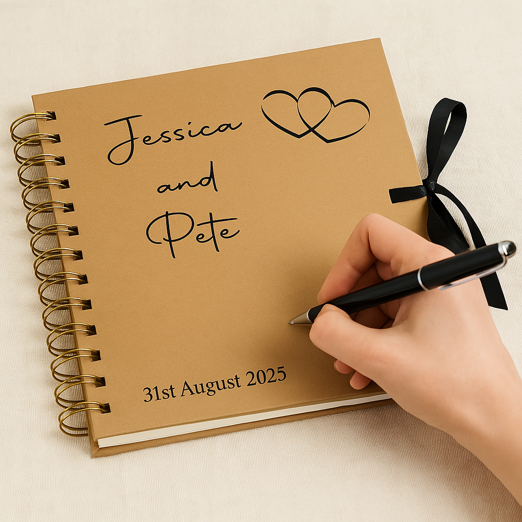 8” Kraft Wedding Scrapbook – The Perfect Keepsake for Your Special Day