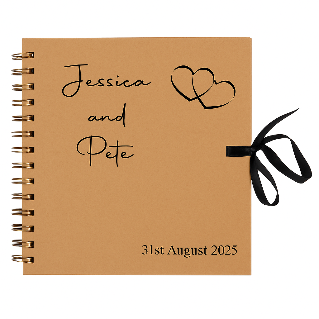 8” Kraft Wedding Scrapbook – The Perfect Keepsake for Your Special Day