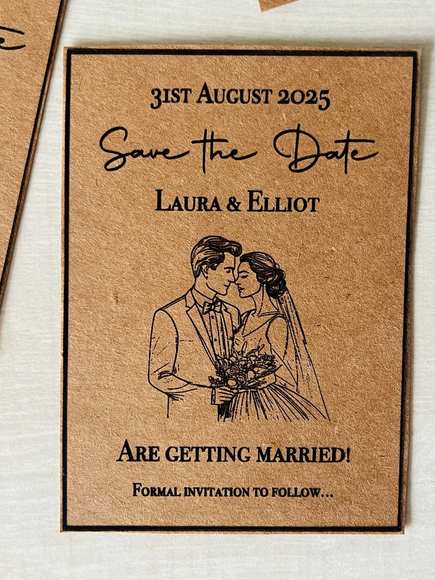 Save The Date Wooden Magnets