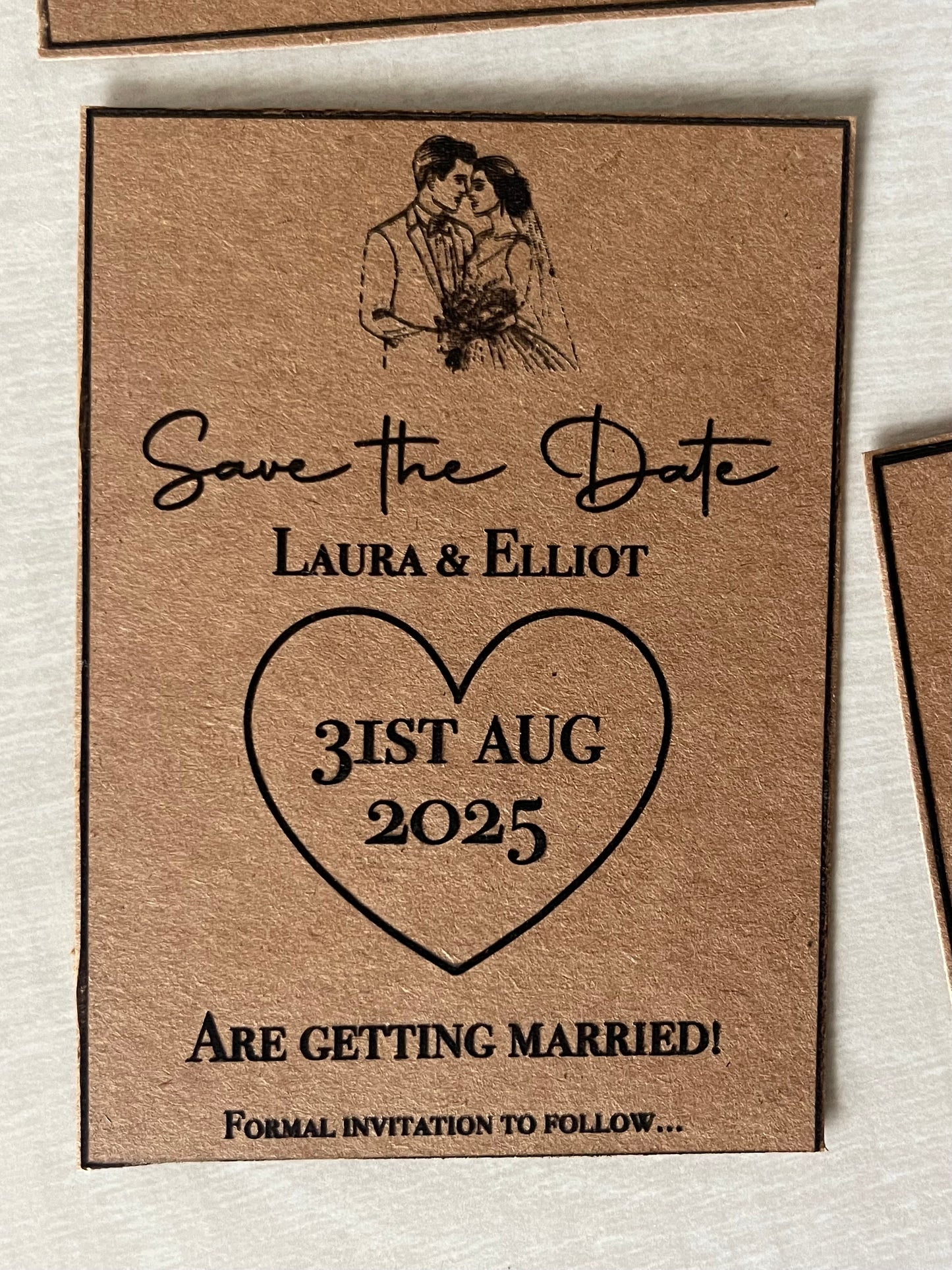 Save The Date Wooden Magnets