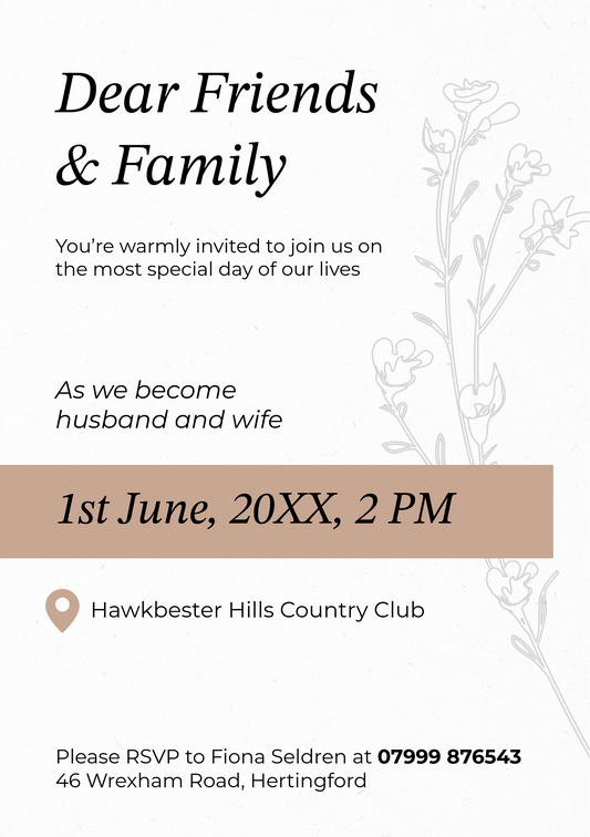 Bespoke Invitation (D)