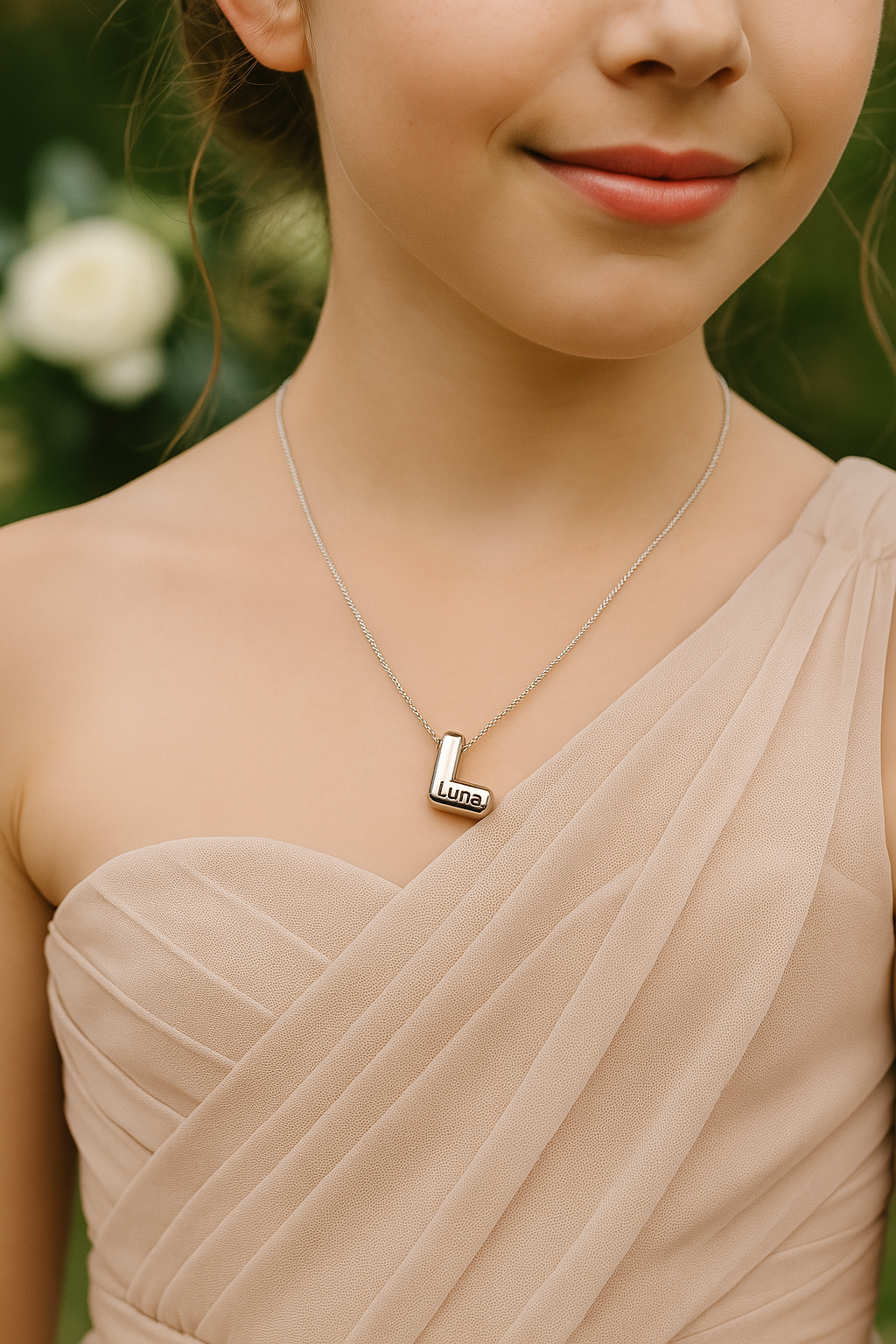 Personalised Letter Necklace – Custom Wedding Gift