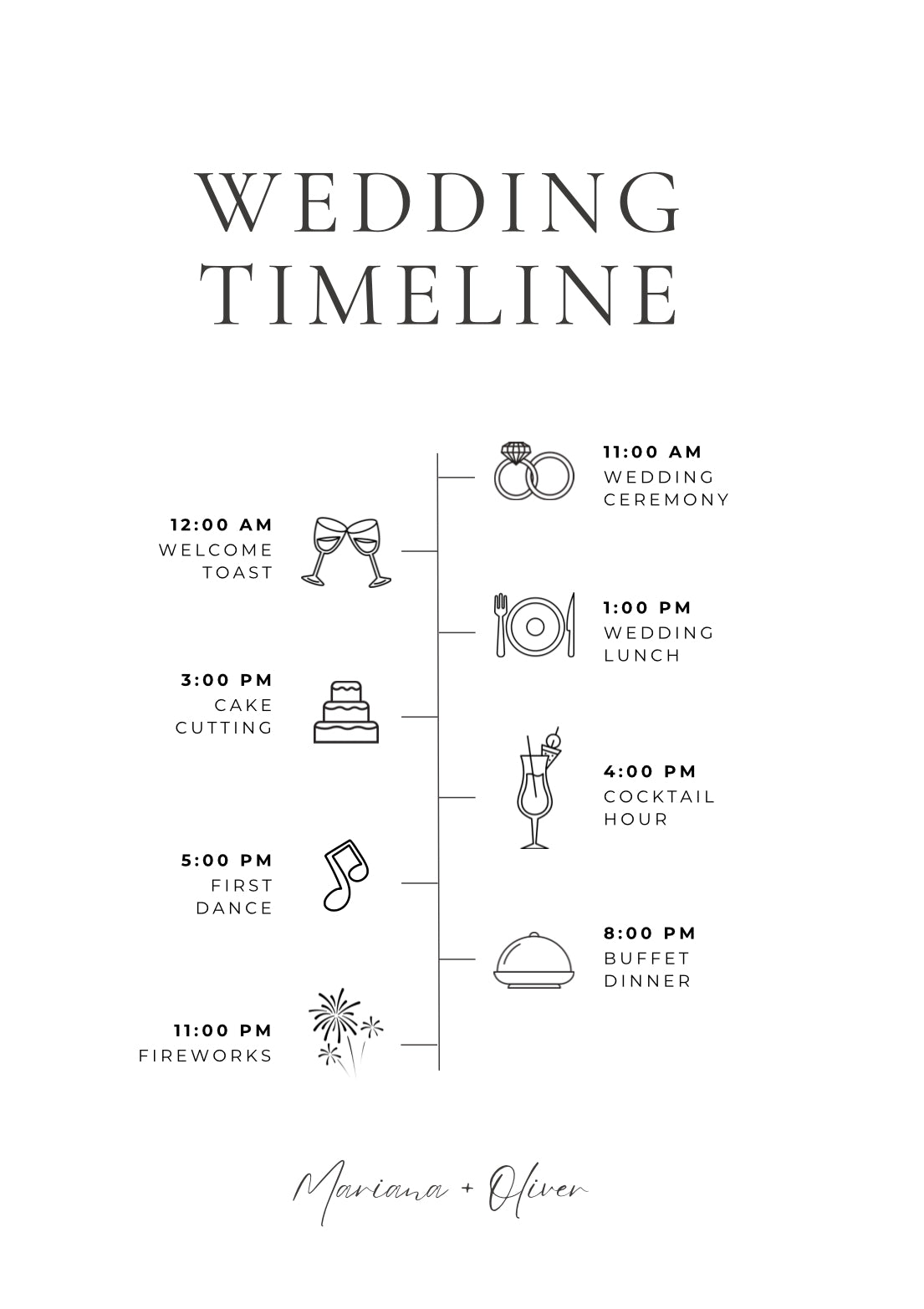 Wedding program (B)