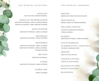 Wedding Program (A)