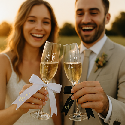 Personalized Champagne Flutes