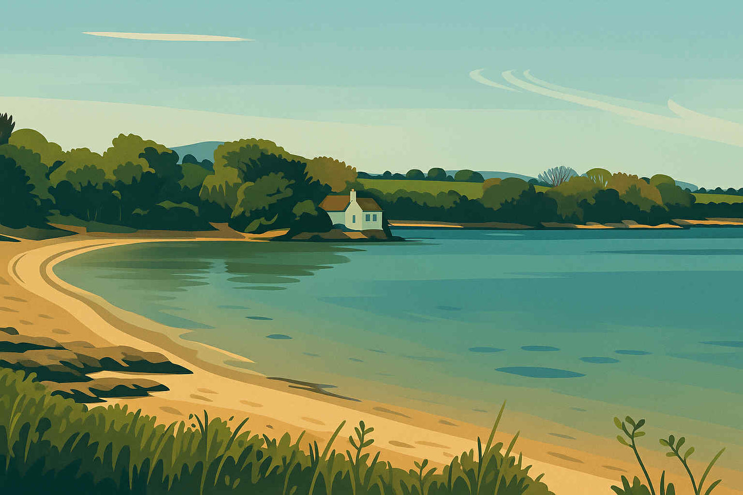 Penrhos Beach Print