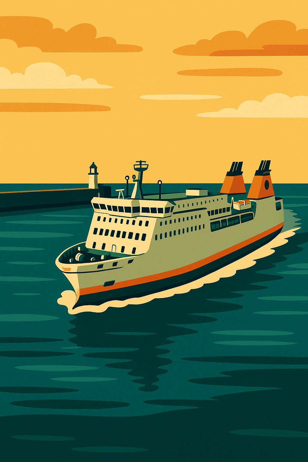 Holyhead Breakwater Print