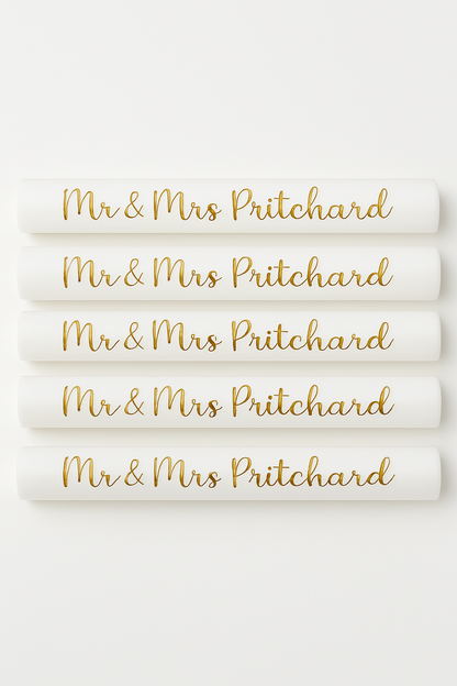 Personalised Wedding Foam Glow Sticks – “Mr & Mrs [Name]