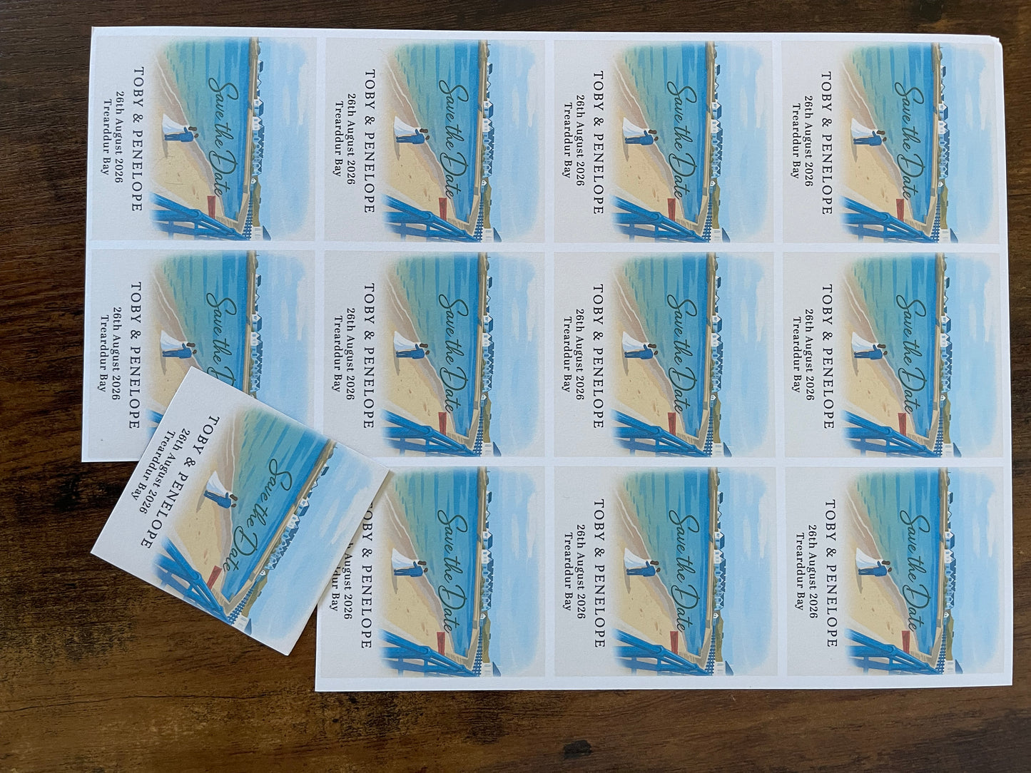 Anglesey-inspired Save the Dates 💌