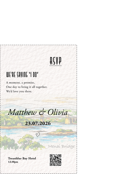 Trearddur Bay Wedding Invitation Bundle