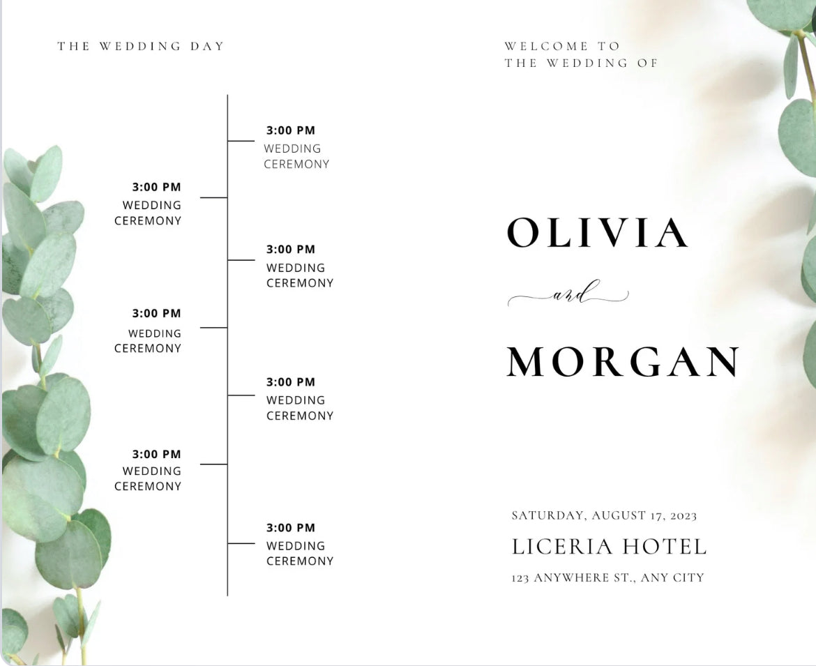 Wedding Program (A)