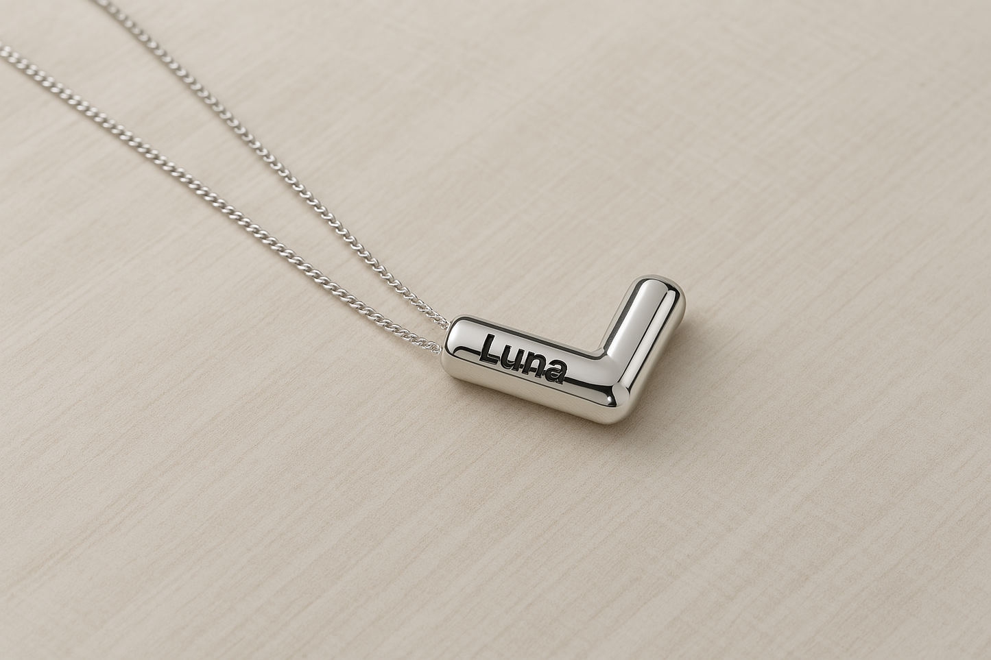Personalised Letter Necklace – Custom Wedding Gift