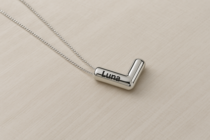 Personalised Letter Necklace – Custom Wedding Gift