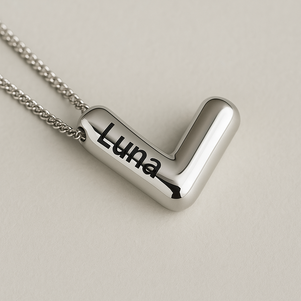 Personalised Letter Necklace – Custom Wedding Gift