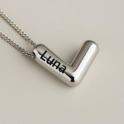 Personalised Letter Necklace – Custom Wedding Gift
