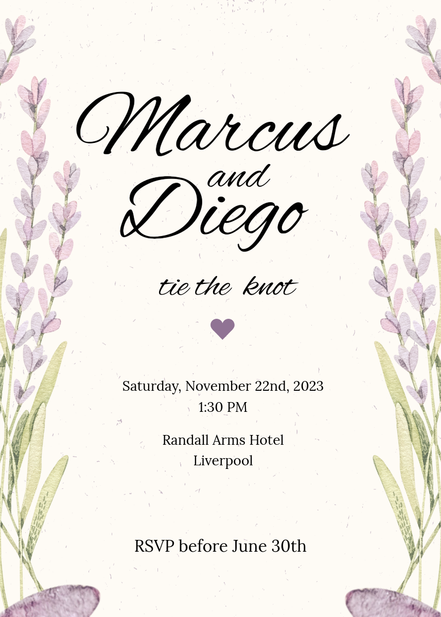 Bespoke Invitation (B)