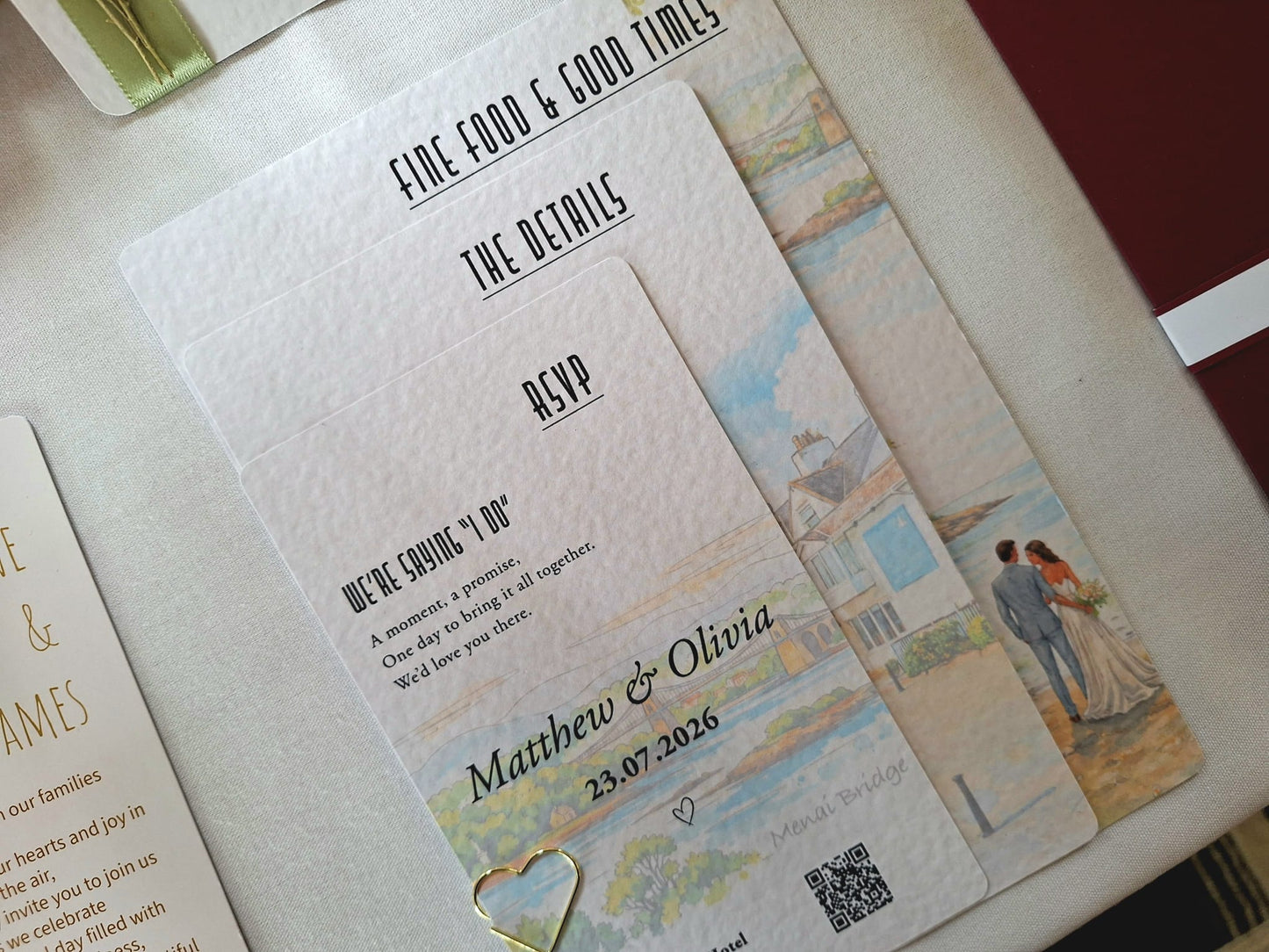 Trearddur Bay Wedding Invitation Bundle