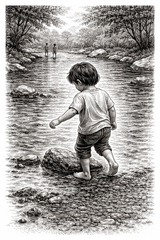 Fine Line Etching (People)