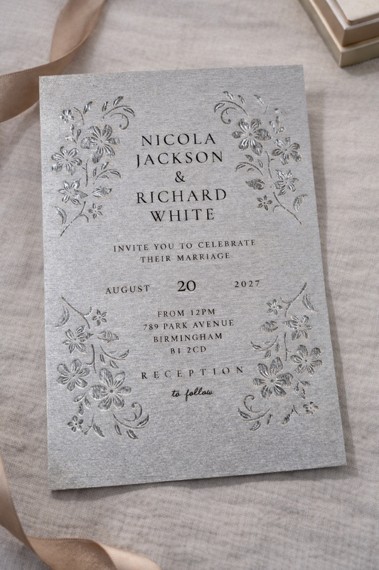 Personalised Wooden Wedding Invitation